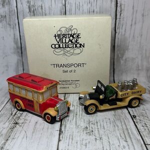 Dept 56 Heritage Village Collection Transport City 1988 Bus Dairy‎ Truck 5983-8